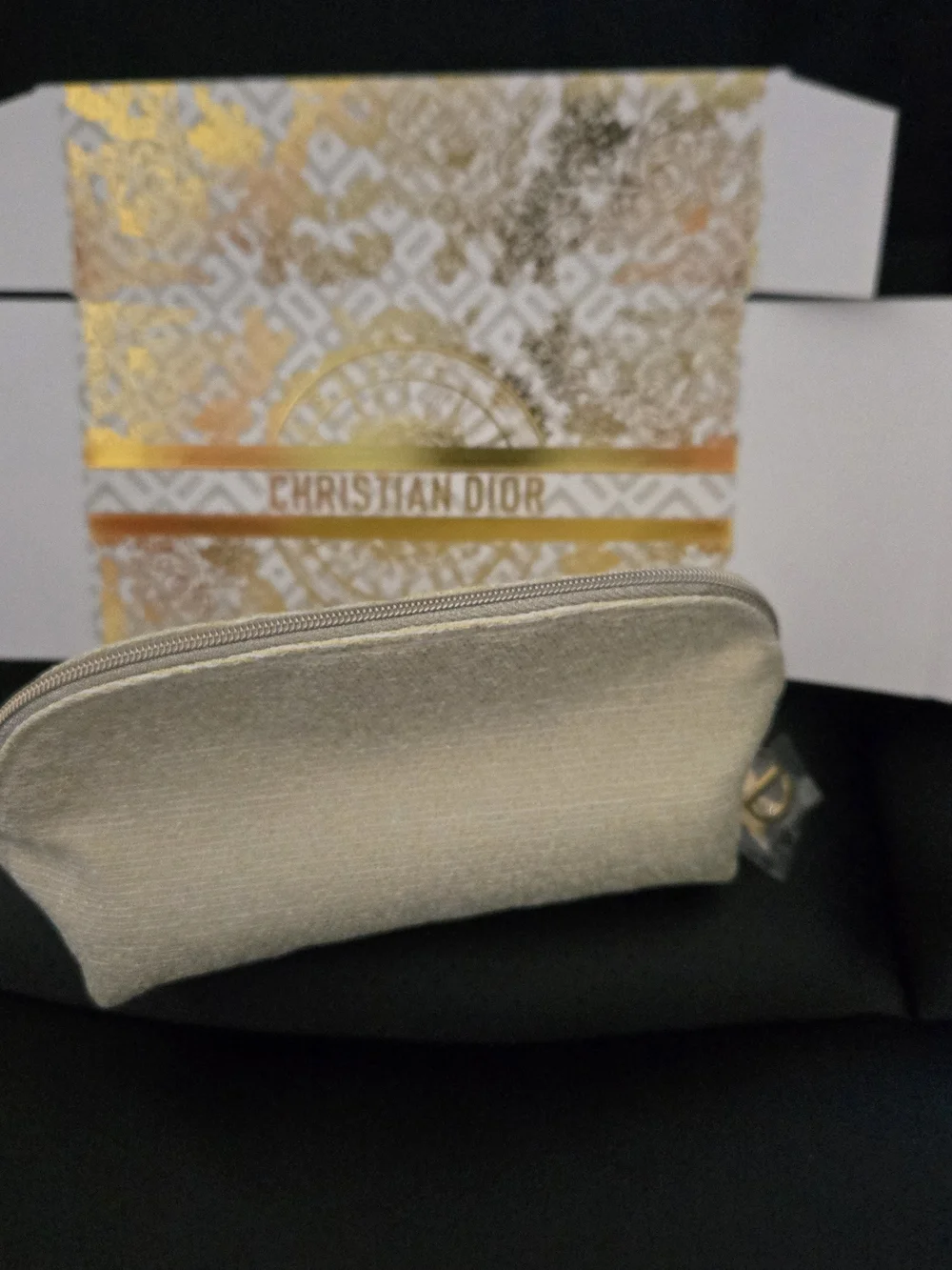 Dior pouch gold